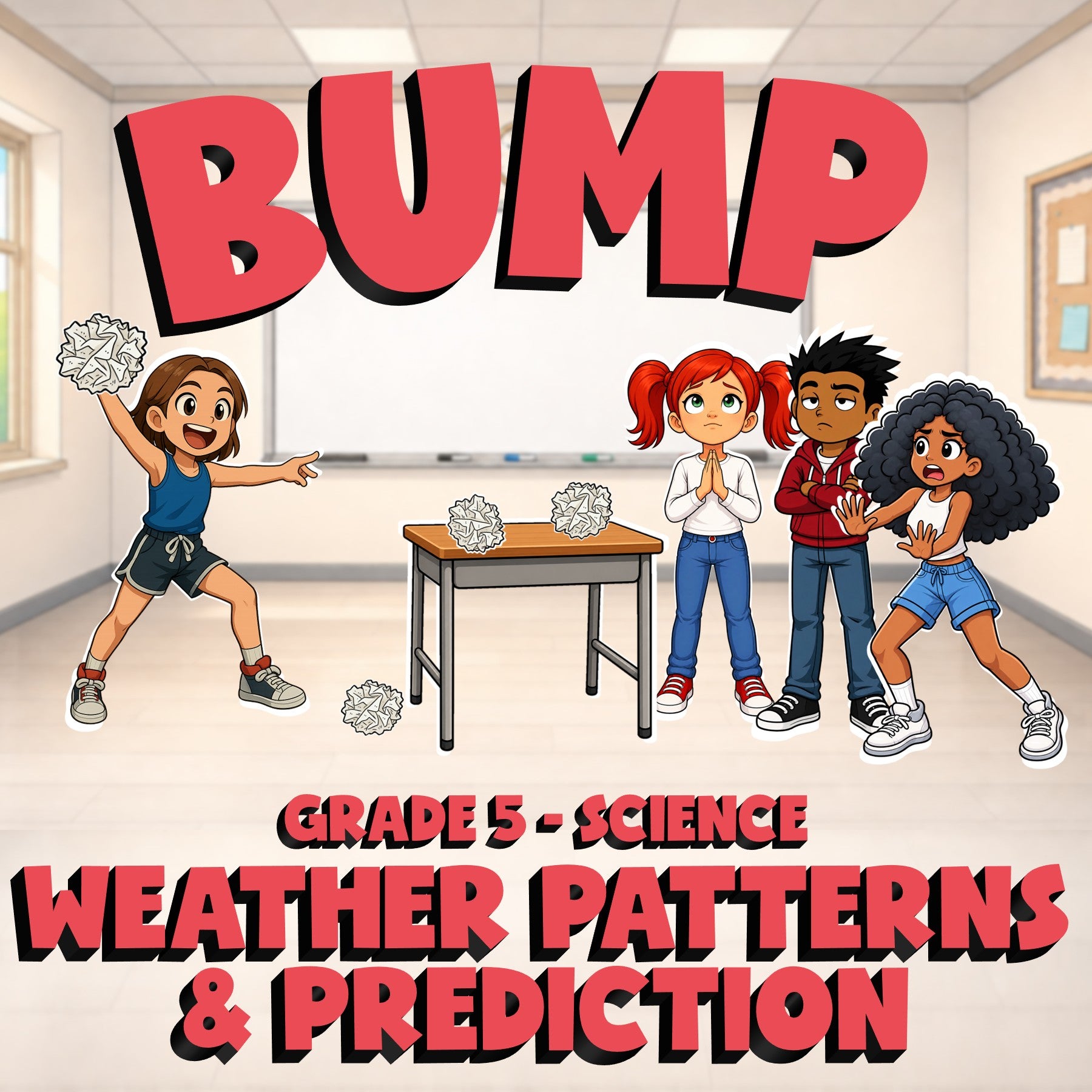 Weather Patterns & Prediction BUMP Science Game - No Prep Grade 5 Review