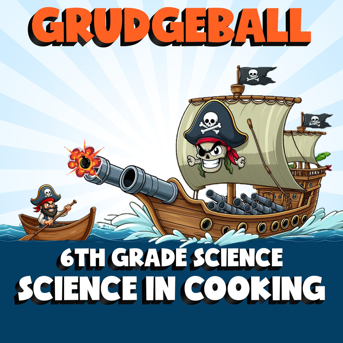 Science in Cooking GRUDGEBALL Science Game - No Prep Grade 6 Review Activity
