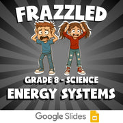 Energy Systems FRAZZLED Science Game - No Prep Grade 8 Review Activity