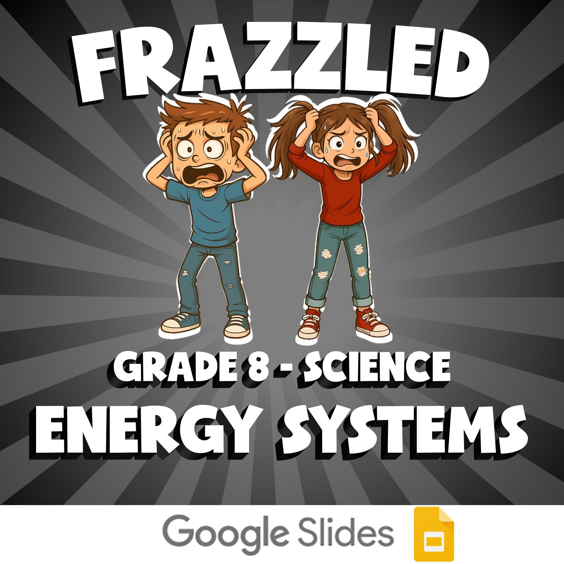 Energy Systems FRAZZLED Science Game - No Prep Grade 8 Review Activity