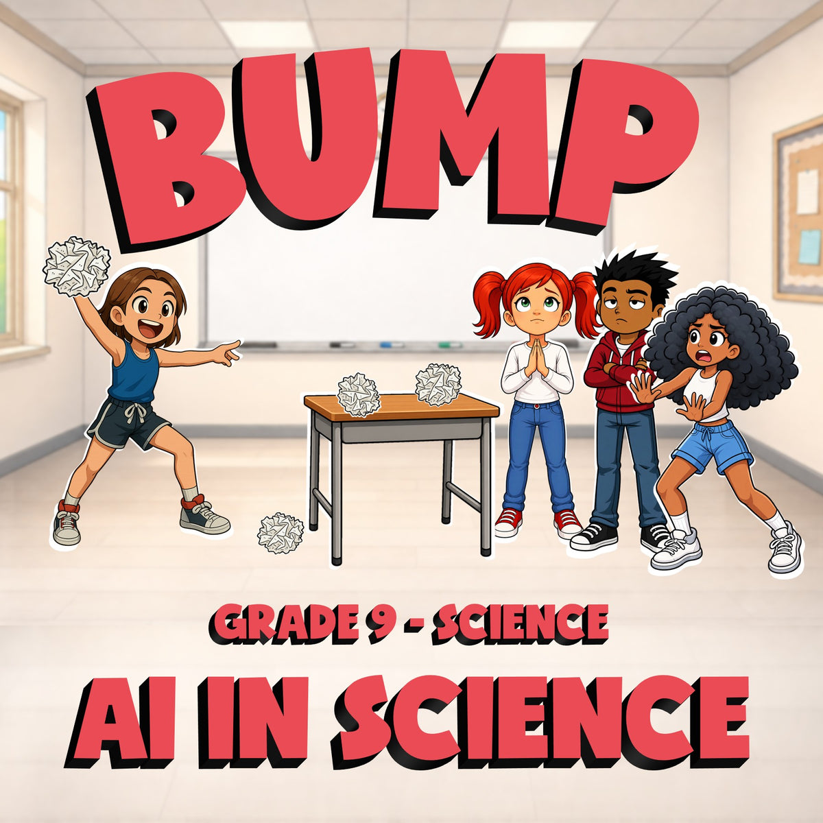 AI in Science BUMP Science Game - No Prep Grade 9 Review Activity