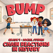 Chain Reactions in History BUMP Socials Game - No Prep Grade 4 Review Activity