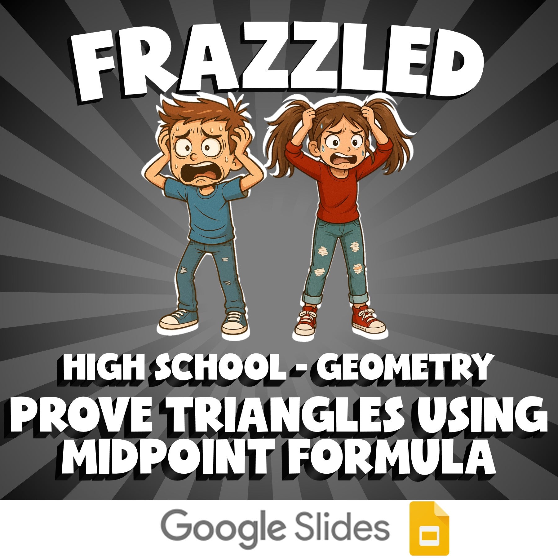 Prove Triangles Using Midpoint Formula FRAZZLED Math Game - No Prep Geometry