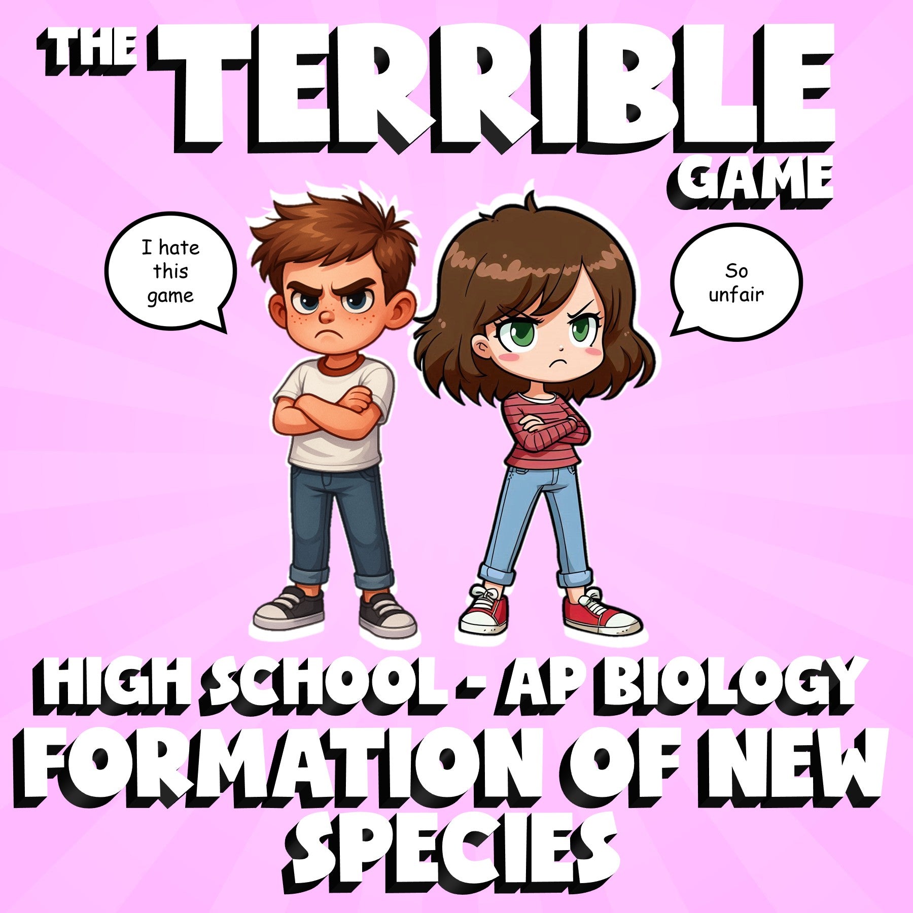 Formation of New Species THE TERRIBLE GAME - No Prep AP Biology Science Review