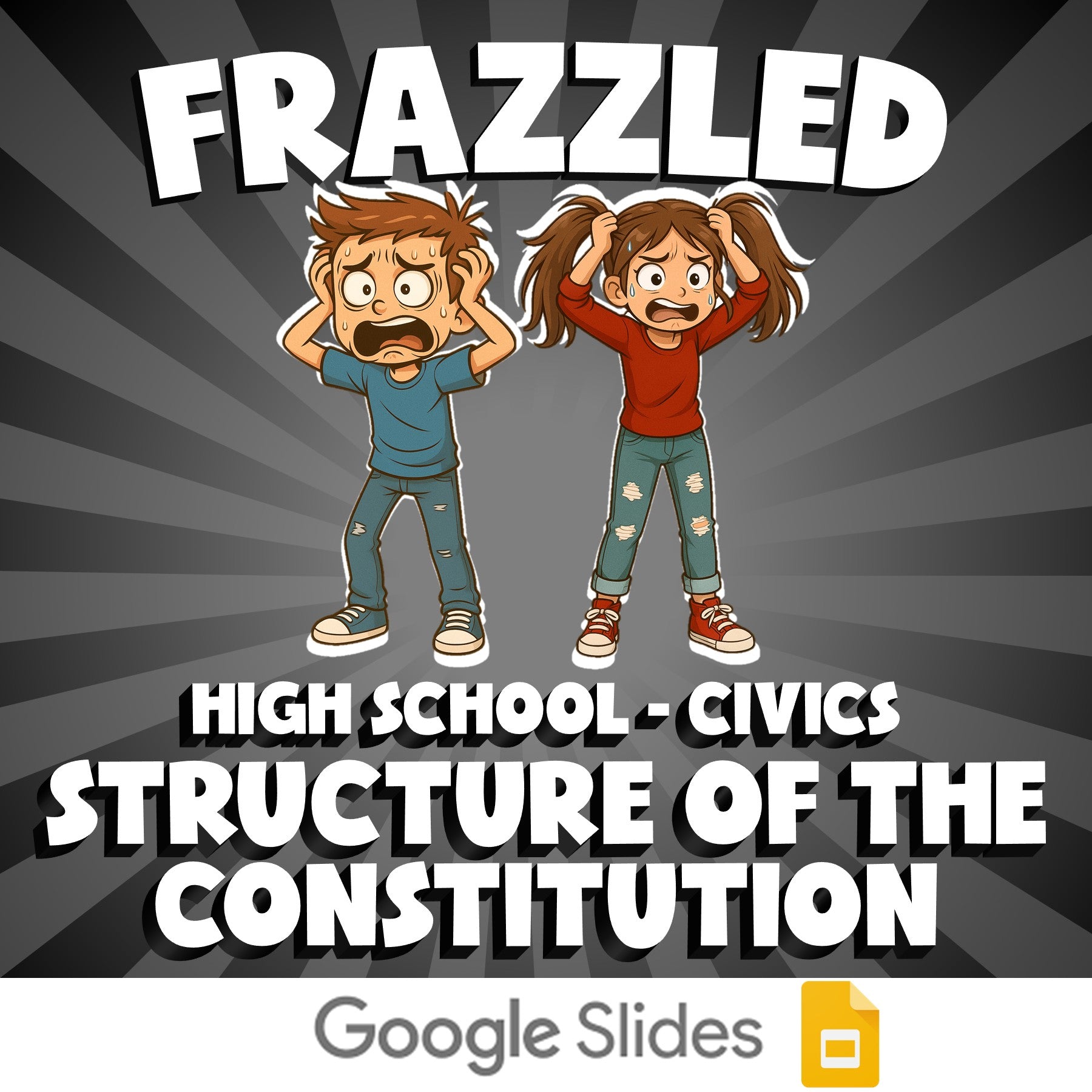 Structure of the Constitution FRAZZLED Civics Game - No Prep Review Activity