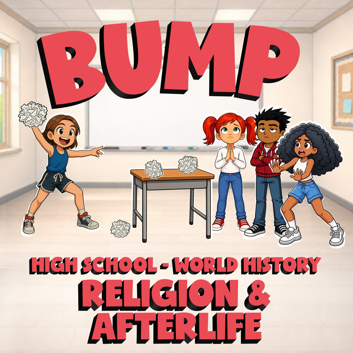 Religion & Afterlife BUMP Game - No Prep World History Review Activity