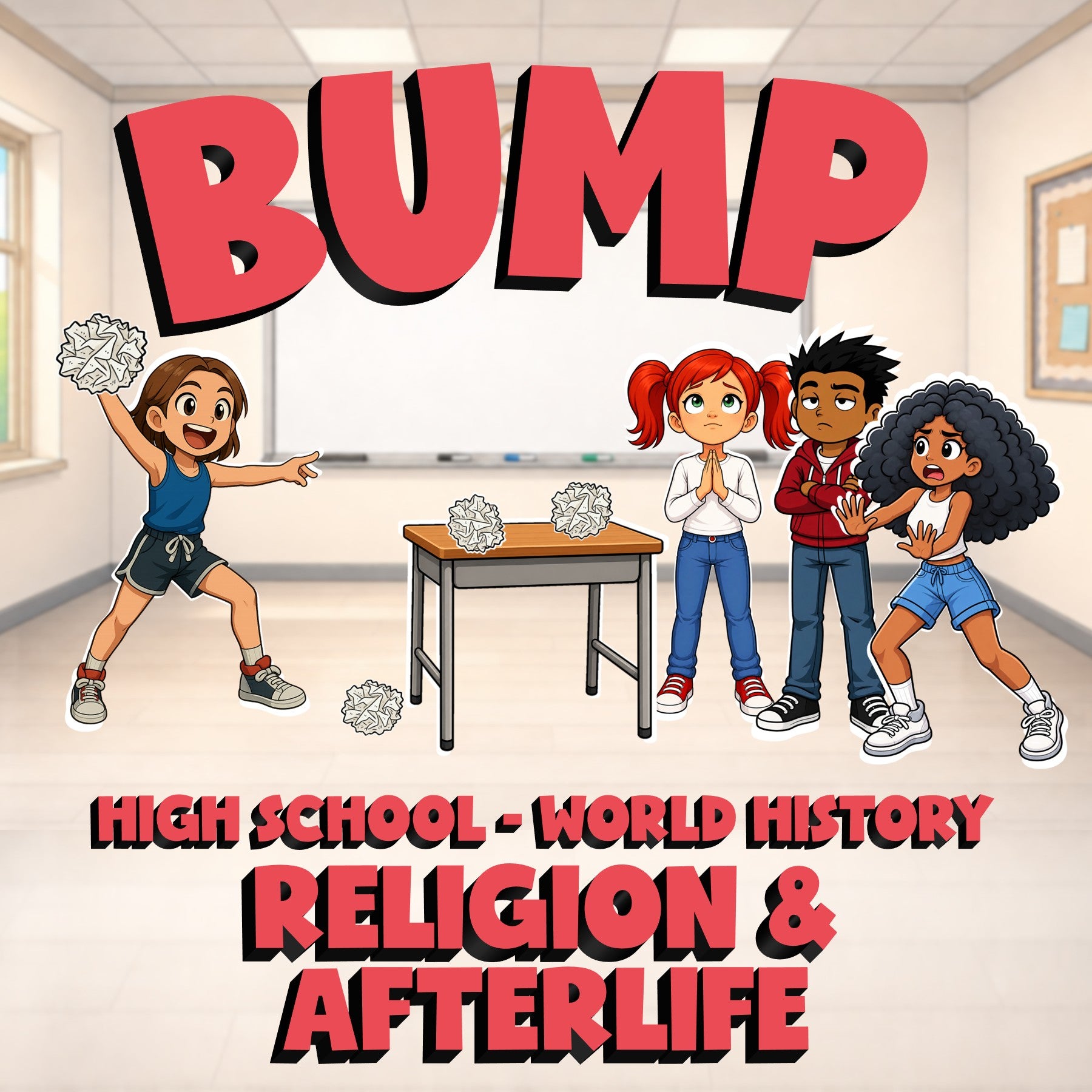 Religion & Afterlife BUMP Game - No Prep World History Review Activity