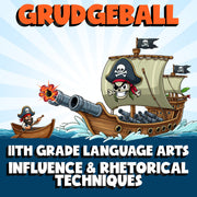 Influence & Rhetorical Techniques GRUDGEBALL ELA Game - No Prep Grade 11 Review