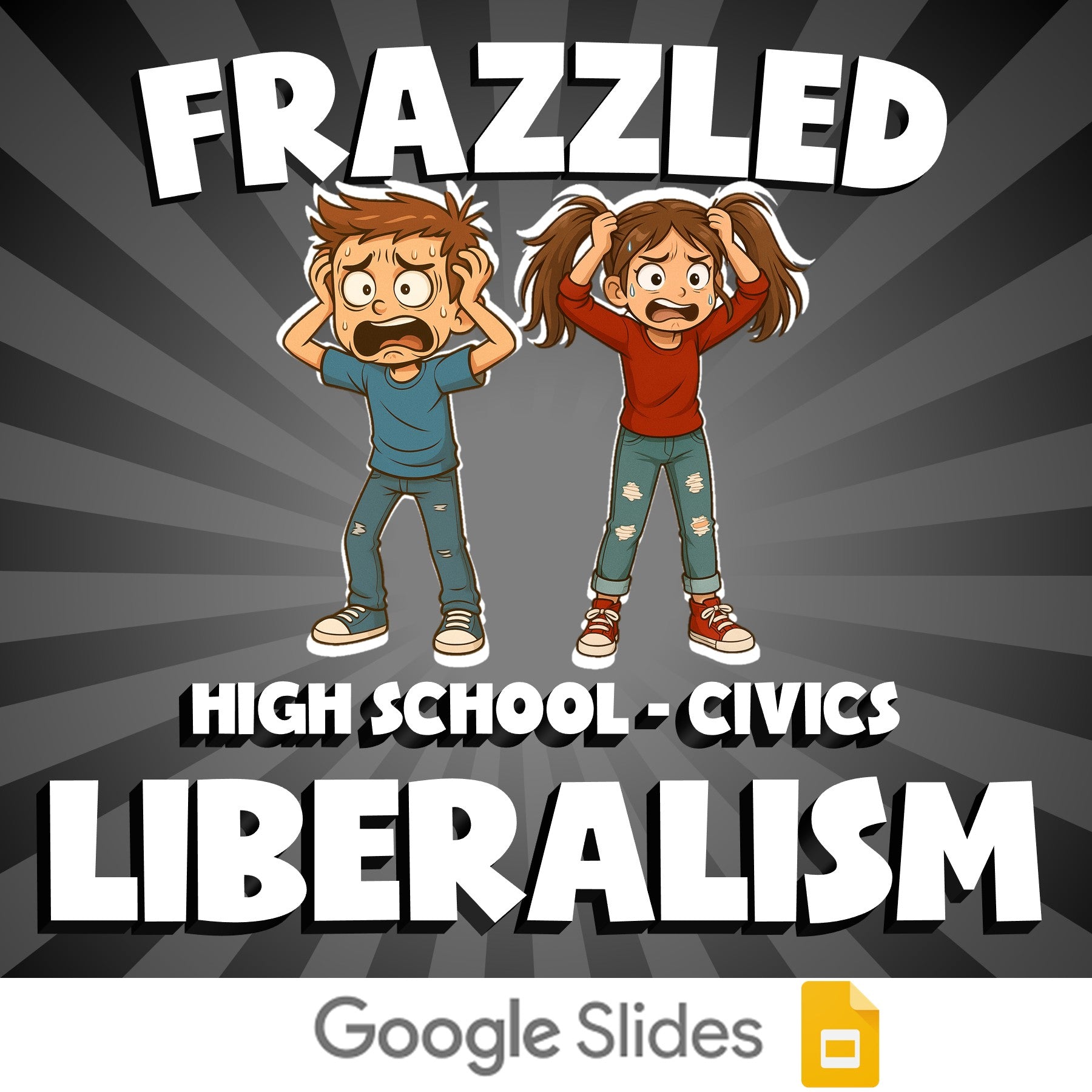 Liberalism FRAZZLED Civics Game - No Prep Review Activity