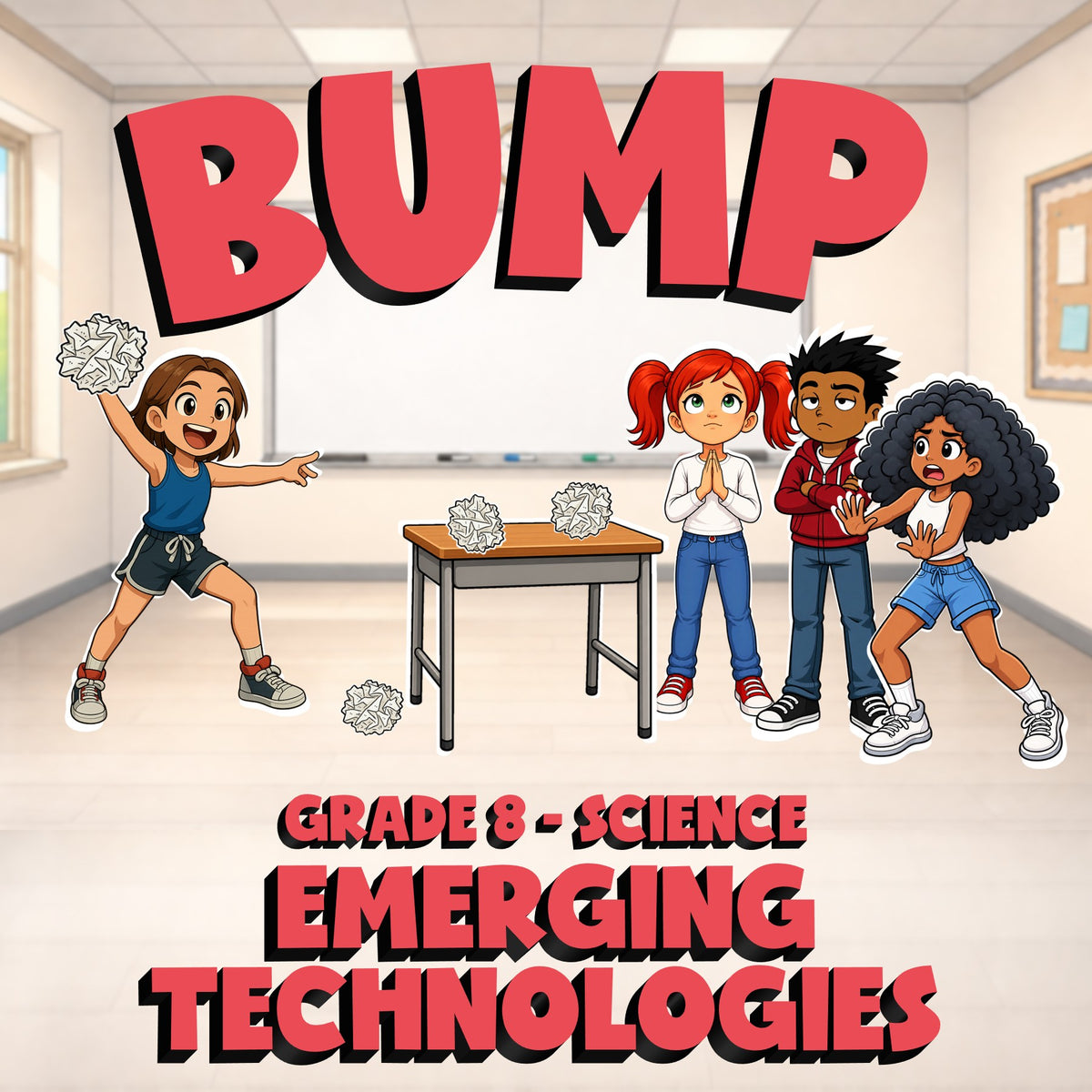 Emerging Technologies BUMP Science Game - No Prep Grade 8 Review Activity