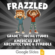 Americas Art, Architecture & Symbols FRAZZLED Socials Game - No Prep Grade 7