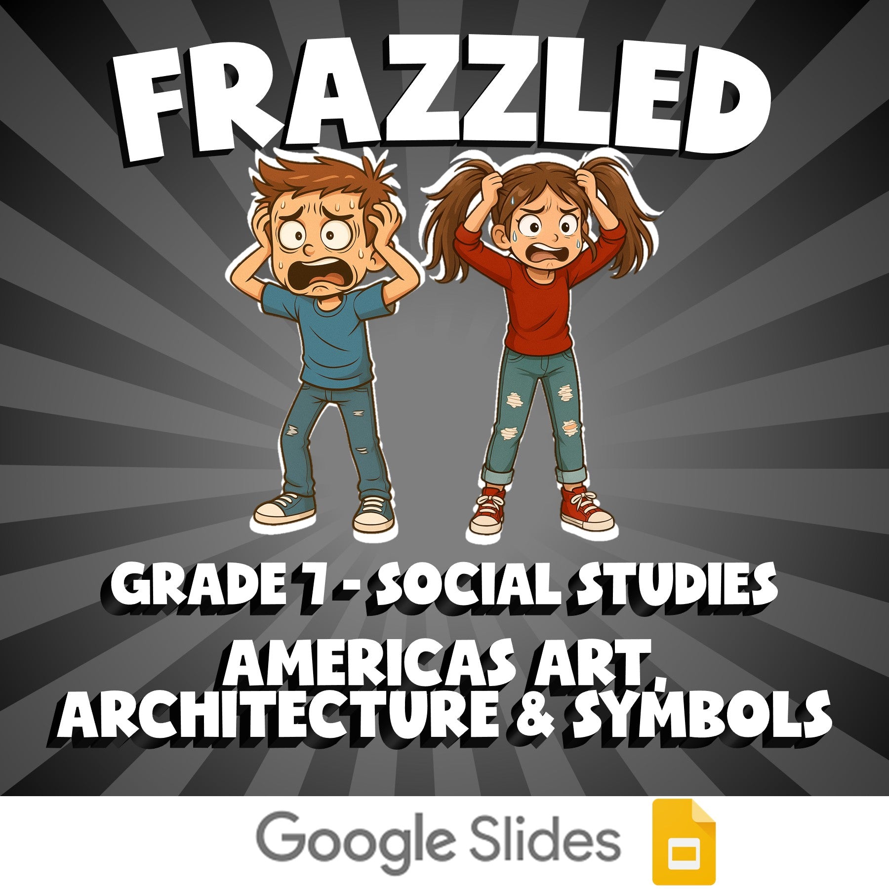 Americas Art, Architecture & Symbols FRAZZLED Socials Game - No Prep Grade 7