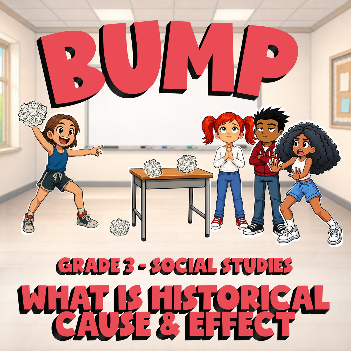 What Is Historical Cause & Effect BUMP Socials Game - No Prep Grade 3 Review