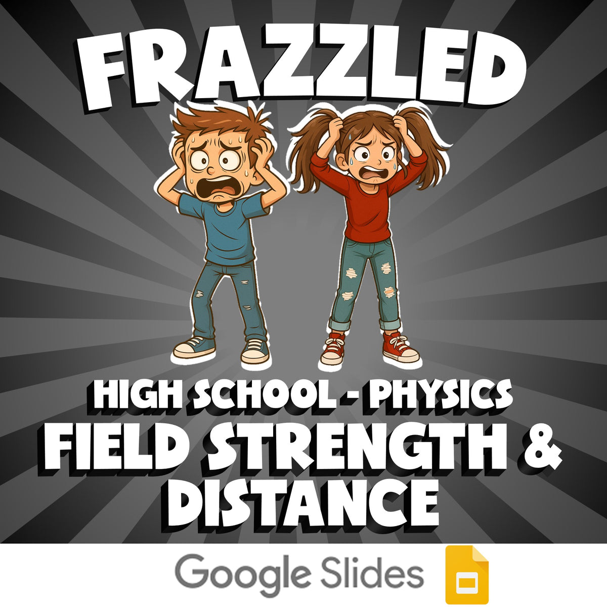 Field Strength & Distance FRAZZLED Science Game - No Prep Physics Review
