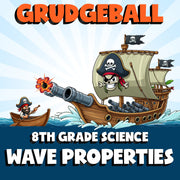 Wave Properties GRUDGEBALL Science Game - No Prep Grade 8 Review Activity