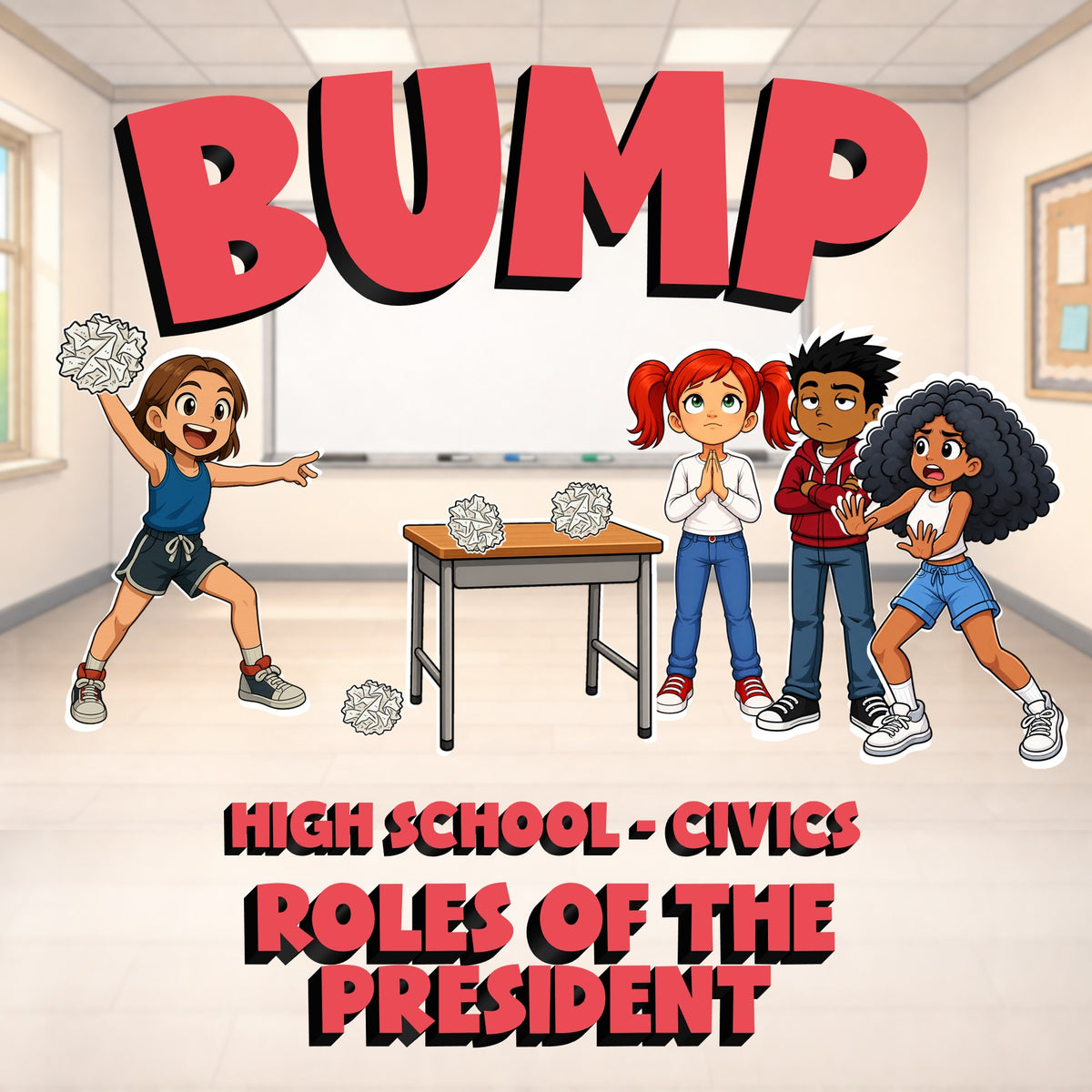 Roles of the President BUMP Civics Game - No Prep Review Activity