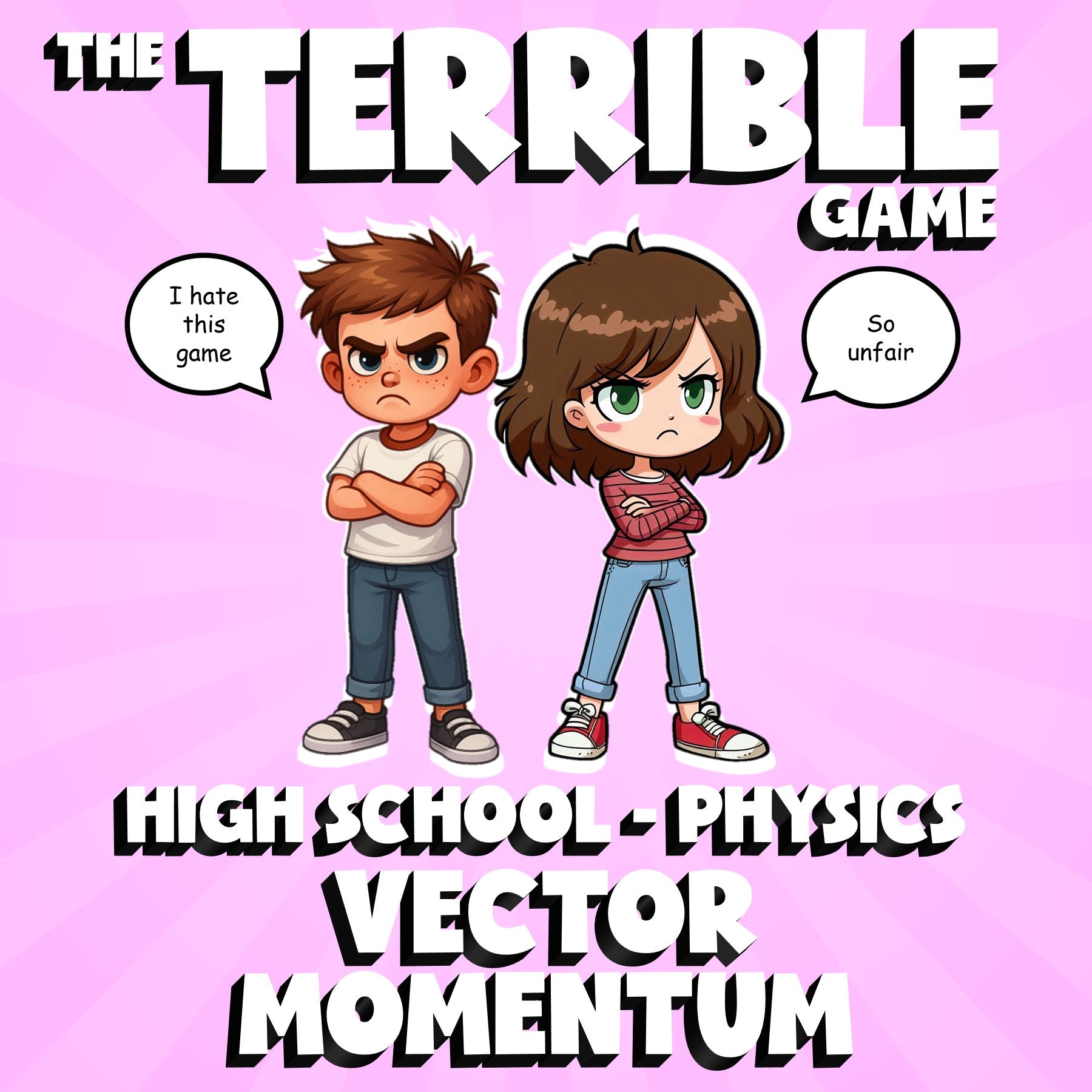 Vector Momentum THE TERRIBLE GAME - No Prep Physics Science Review Activity