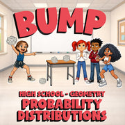 Probability Distributions BUMP Math Game - No Prep Geometry Review Activity
