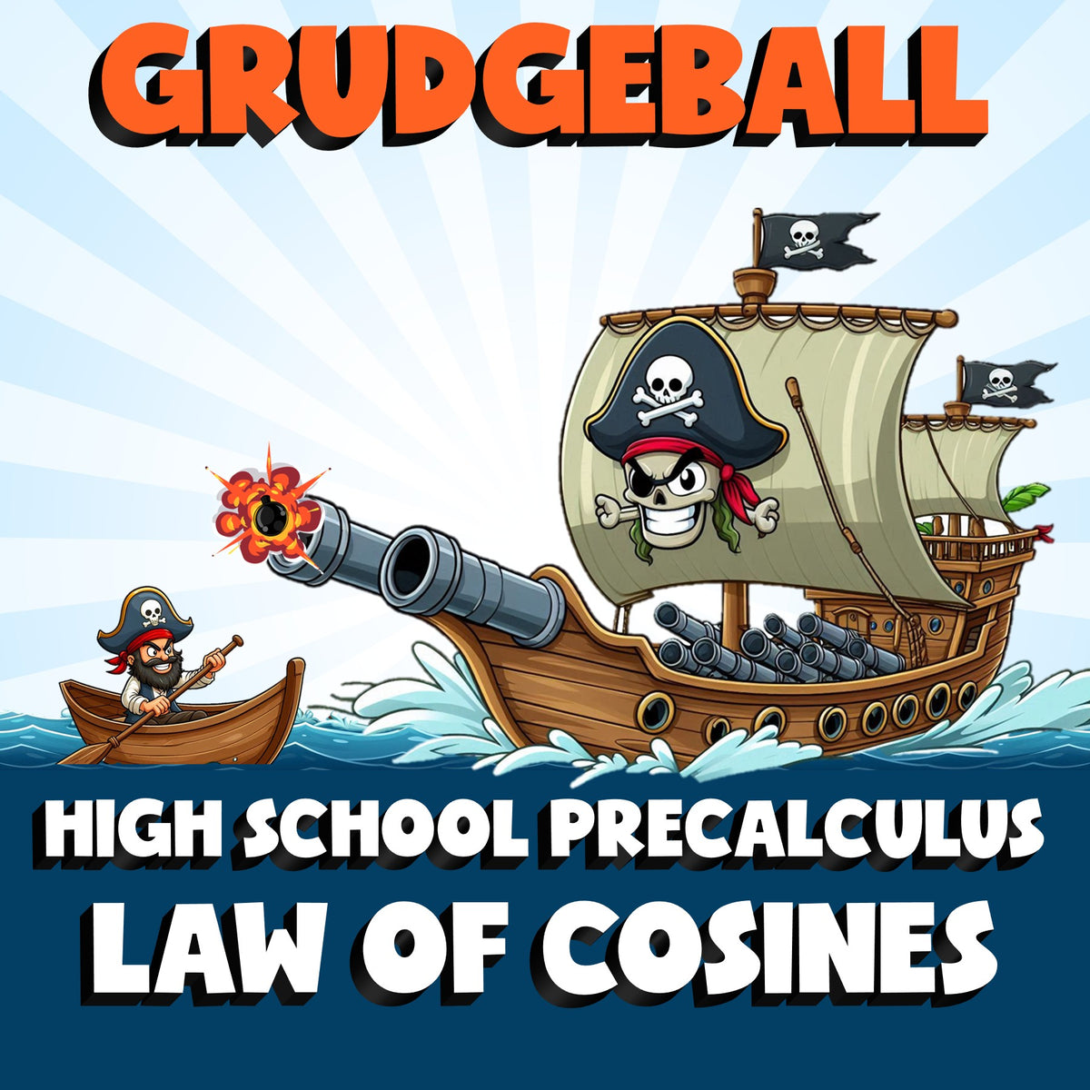 Law of Cosines GRUDGEBALL Math Game - No Prep PreCalculus Review Activity