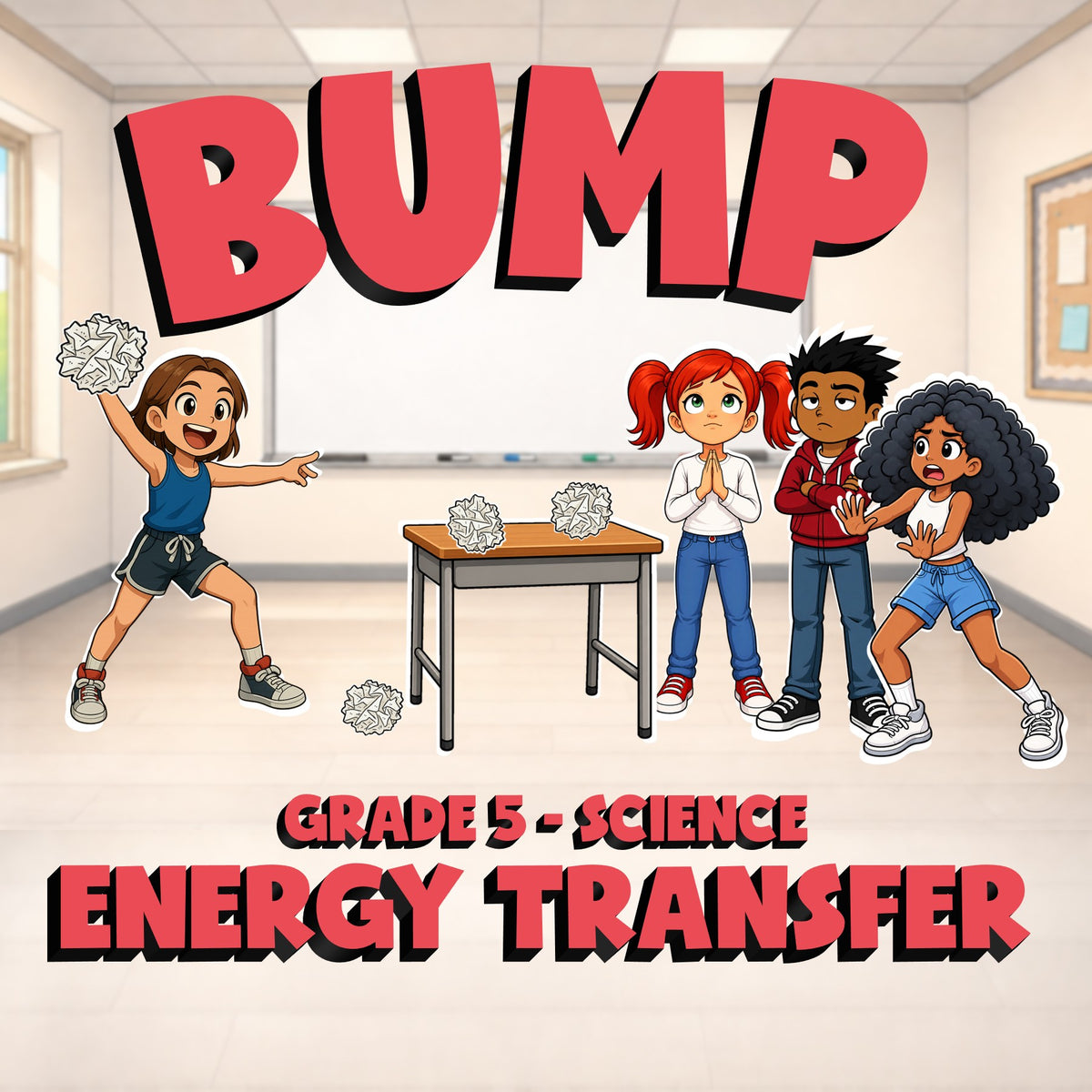 Energy Transfer BUMP Science Game - No Prep Grade 5 Review Activity