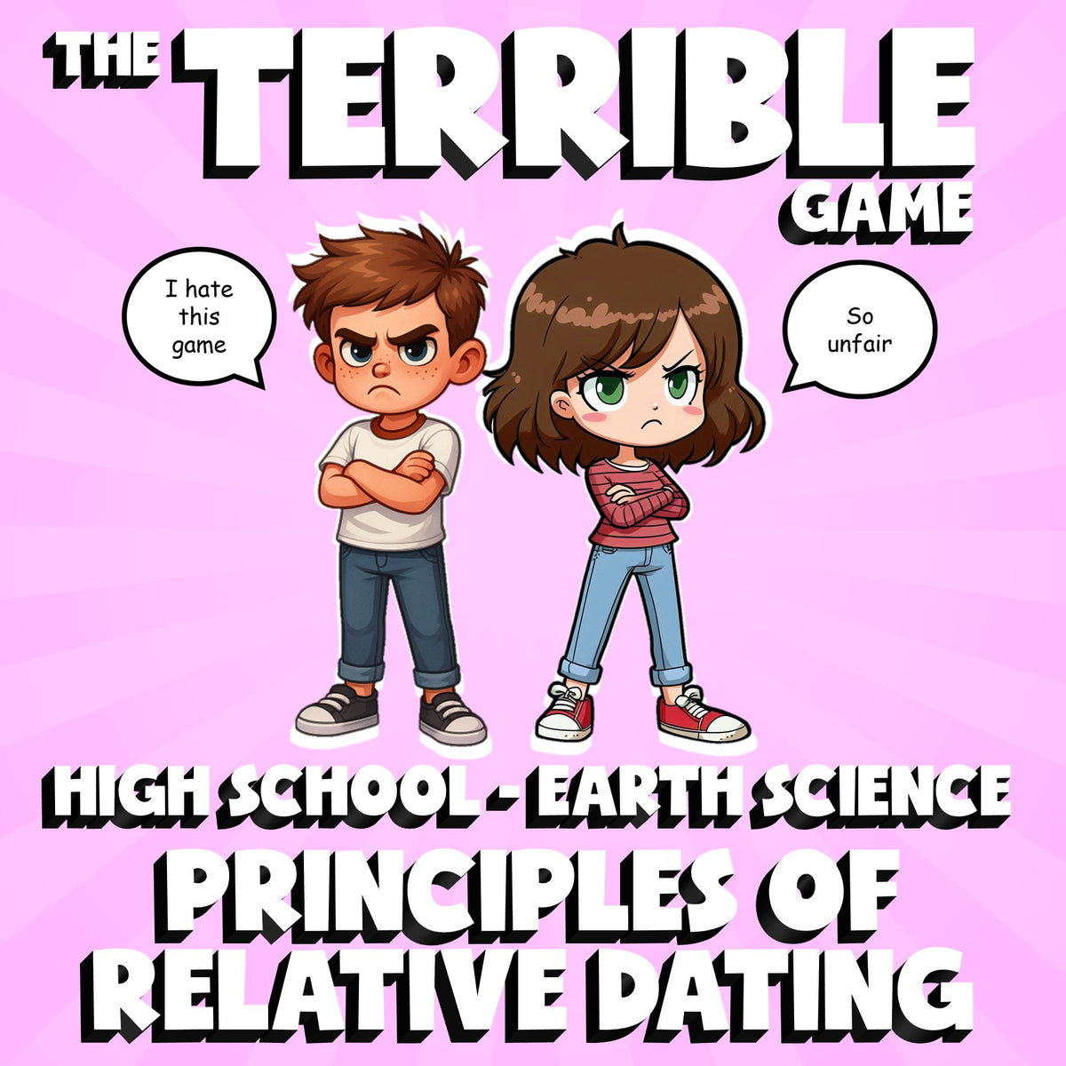 Principles of Relative Dating THE TERRIBLE GAME - No Prep Earth Science Review