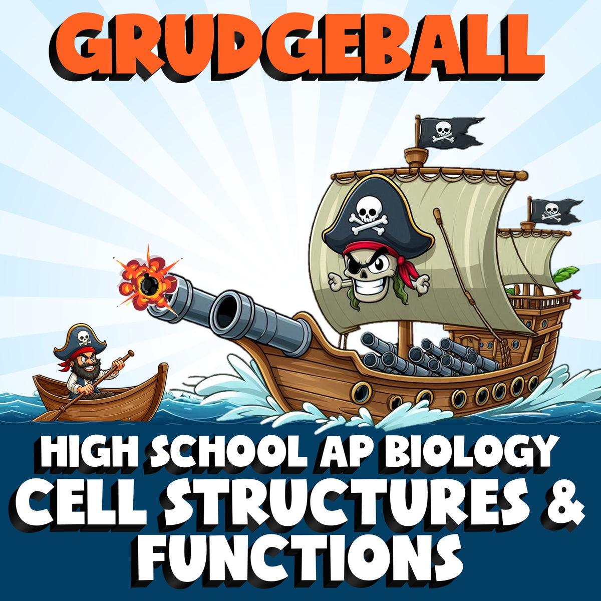 Cell Structures & Functions GRUDGEBALL Science Game - No Prep AP Biology Review