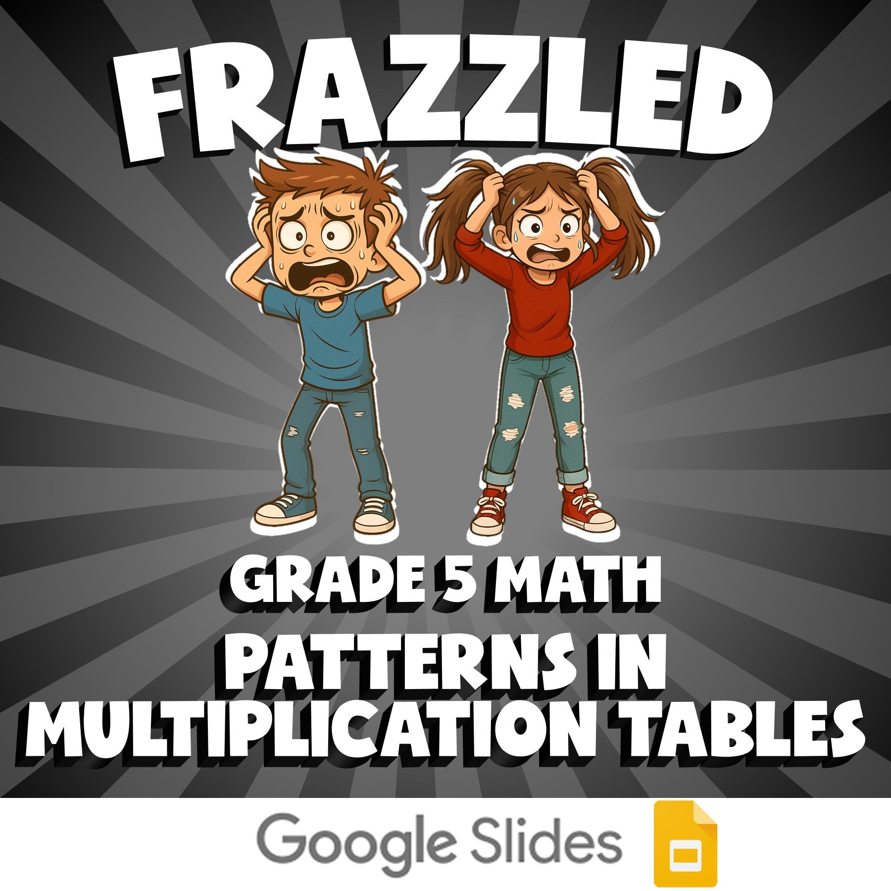 Patterns in Multiplication Tables FRAZZLED Math Game - No Prep Grade 5 Review