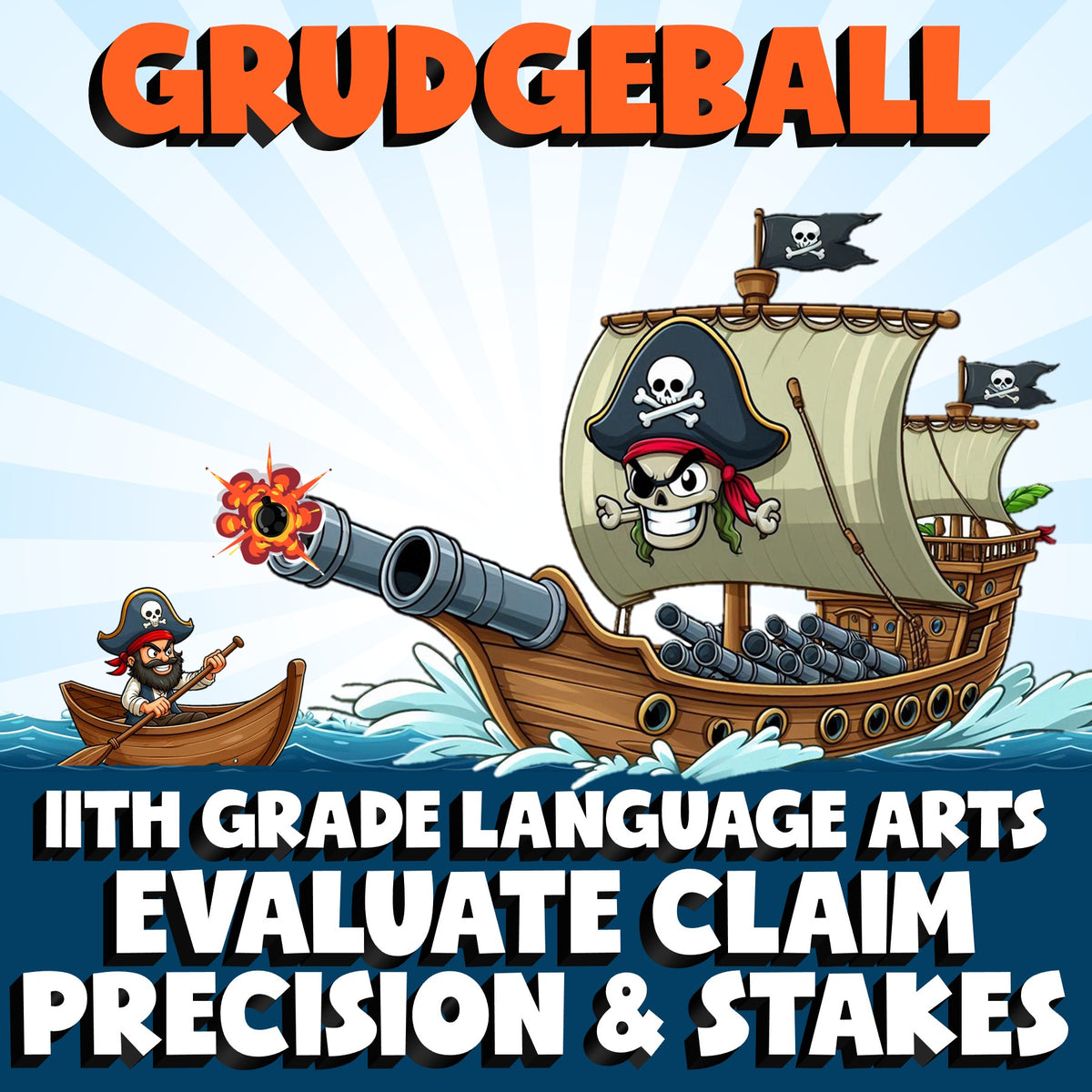 Evaluate Claim Precision & Stakes GRUDGEBALL ELA Game - No Prep Grade 11 Review