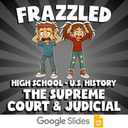 The Supreme Court & Judicial FRAZZLED U.S. History Game - No Prep Review