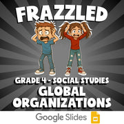 Global Organizations FRAZZLED Socials Game - No Prep Grade 4 Review Activity