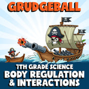 Body Regulation & Interactions GRUDGEBALL Science Game - No Prep Grade 7 Review