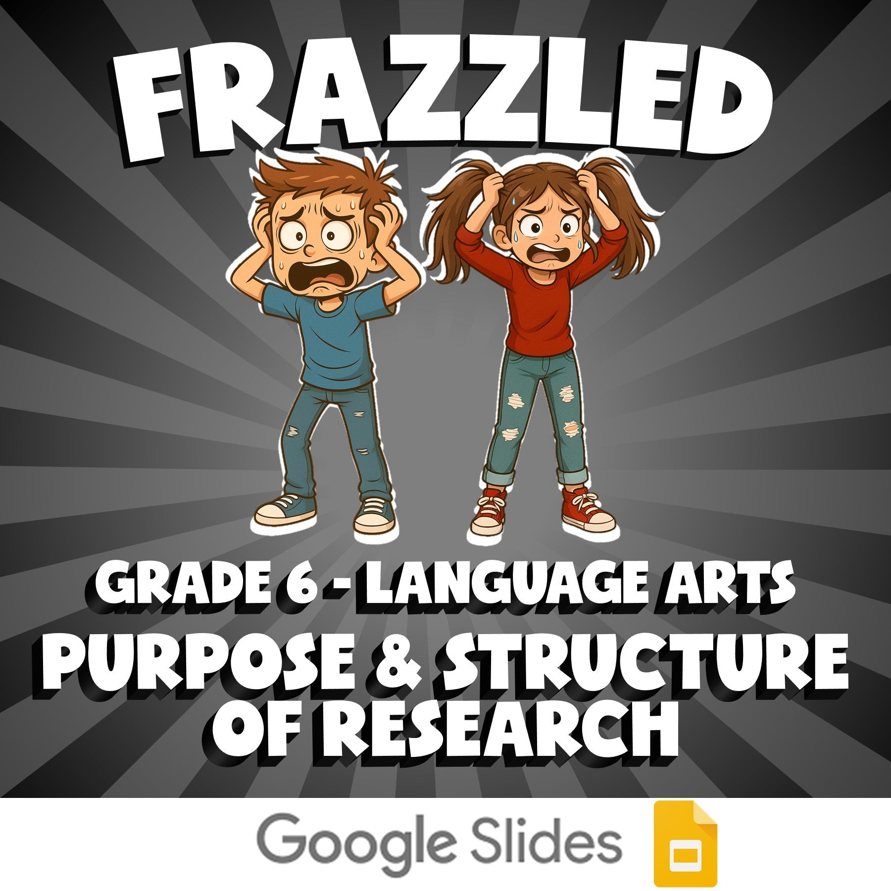 Purpose & Structure of Research FRAZZLED ELA Game - No Prep Grade 6 Review