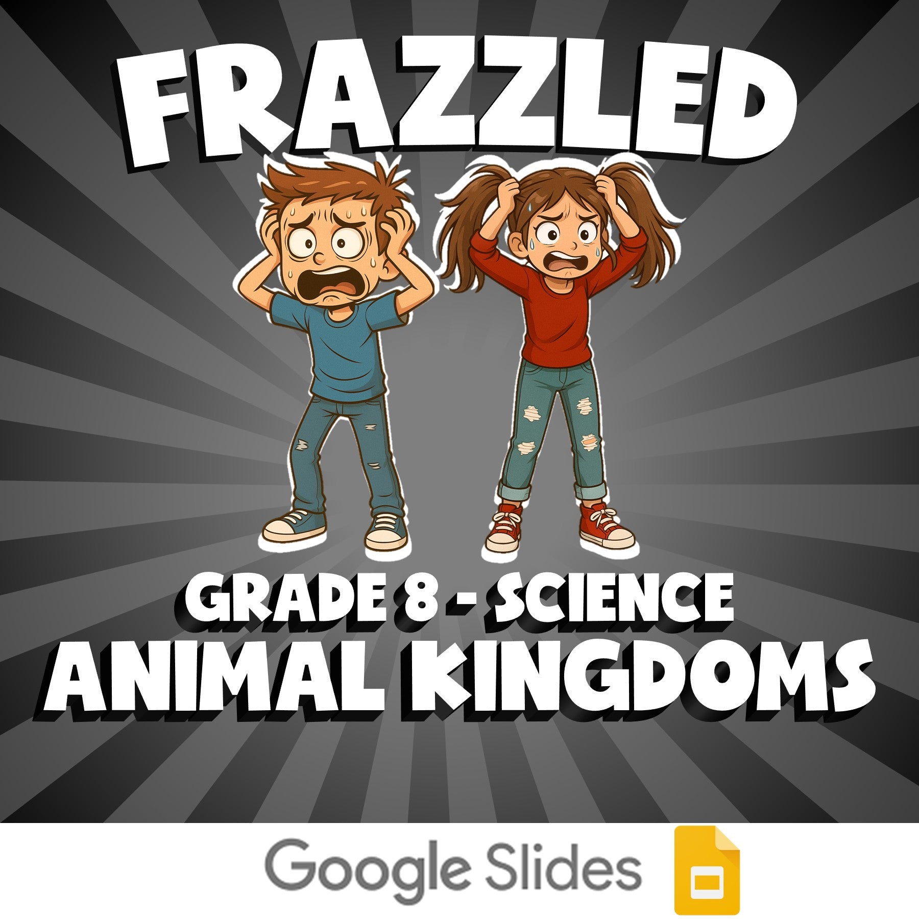 Animal Kingdoms FRAZZLED Science Game - No Prep Grade 8 Review Activity