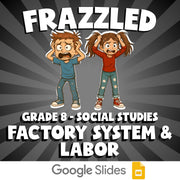 Factory System & Labor FRAZZLED Socials Game - No Prep Grade 8 Review Activity