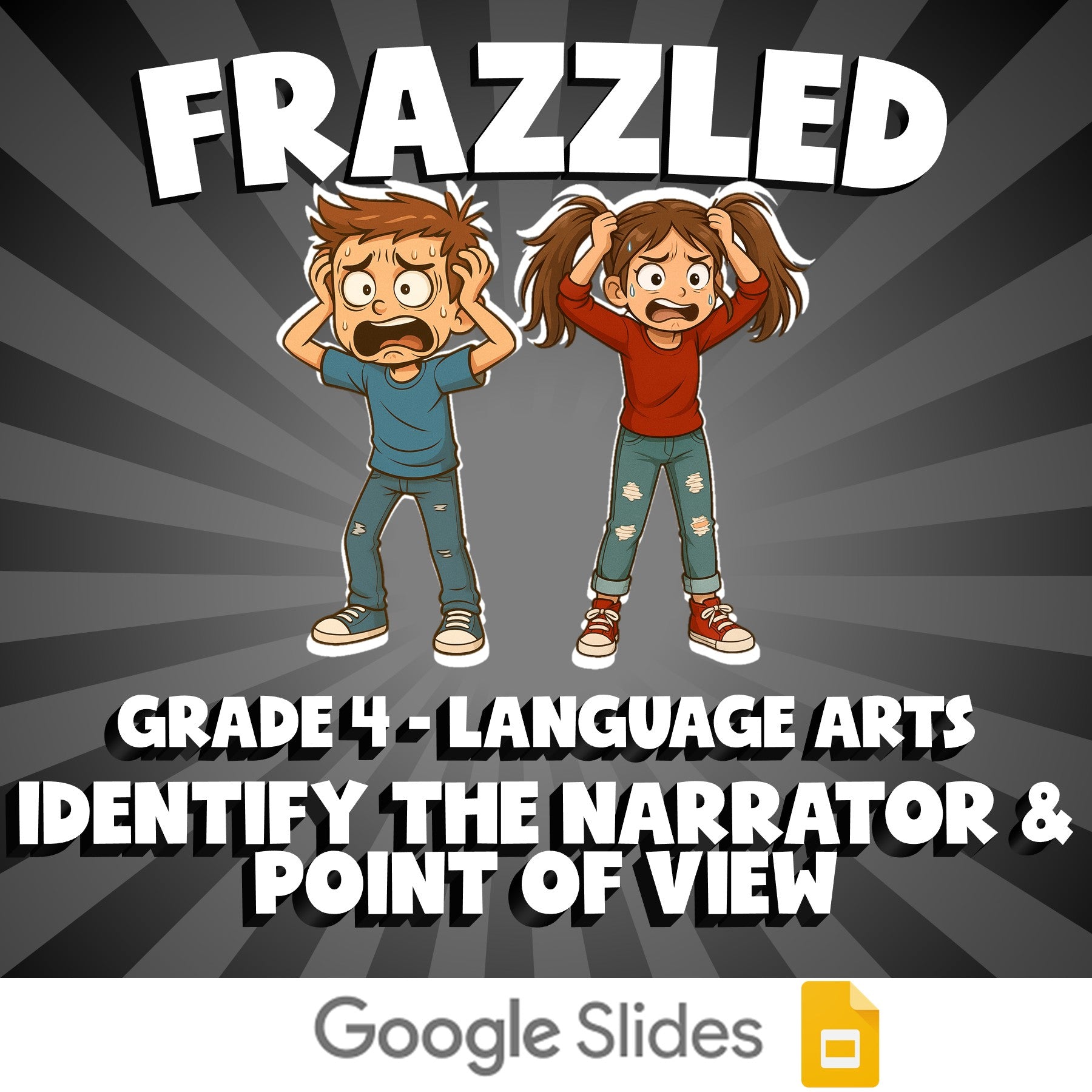 Identify the Narrator & Point of View FRAZZLED ELA Game - No Prep Grade 4 Review