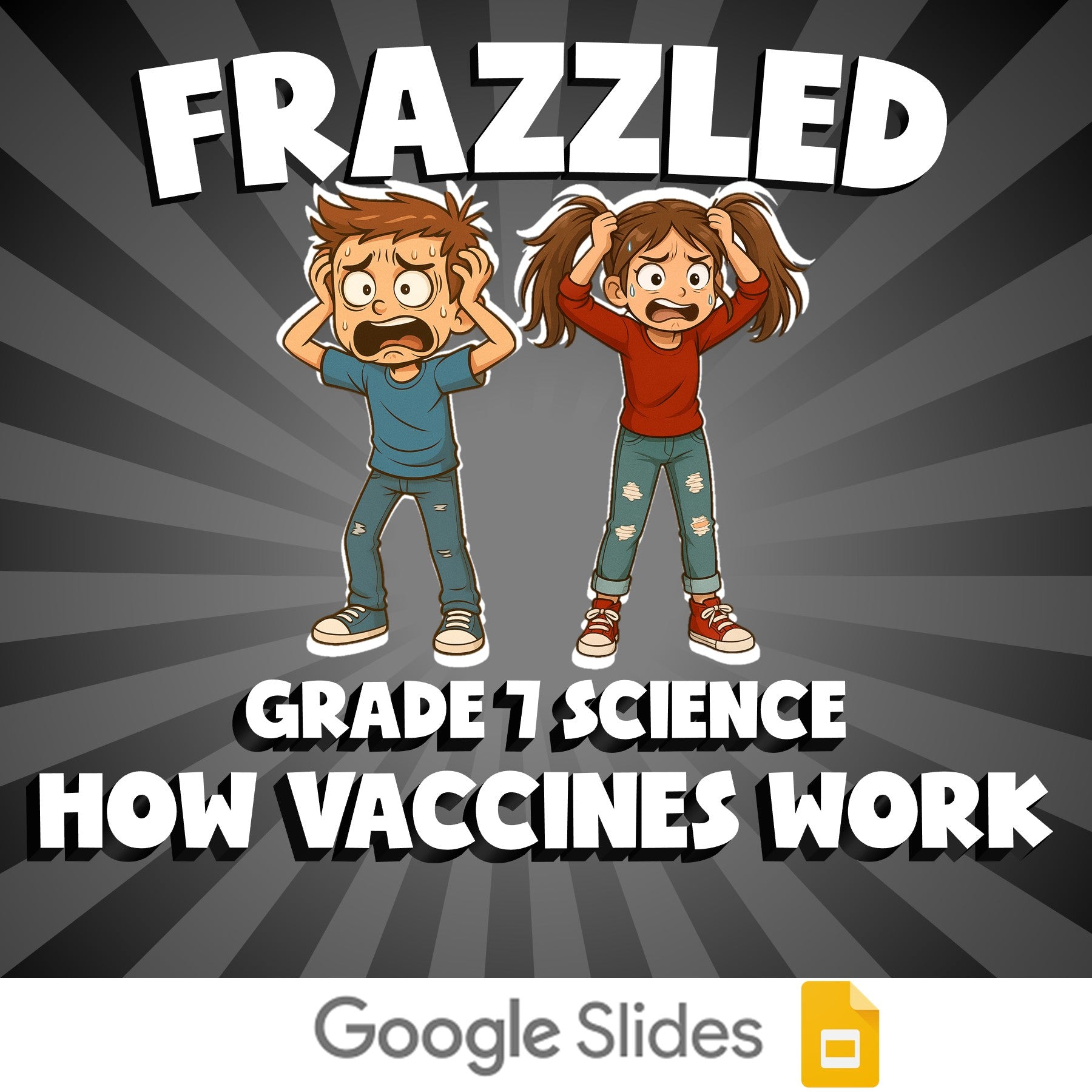 How Vaccines Work FRAZZLED Science Game - No Prep Grade 7 Review Activity