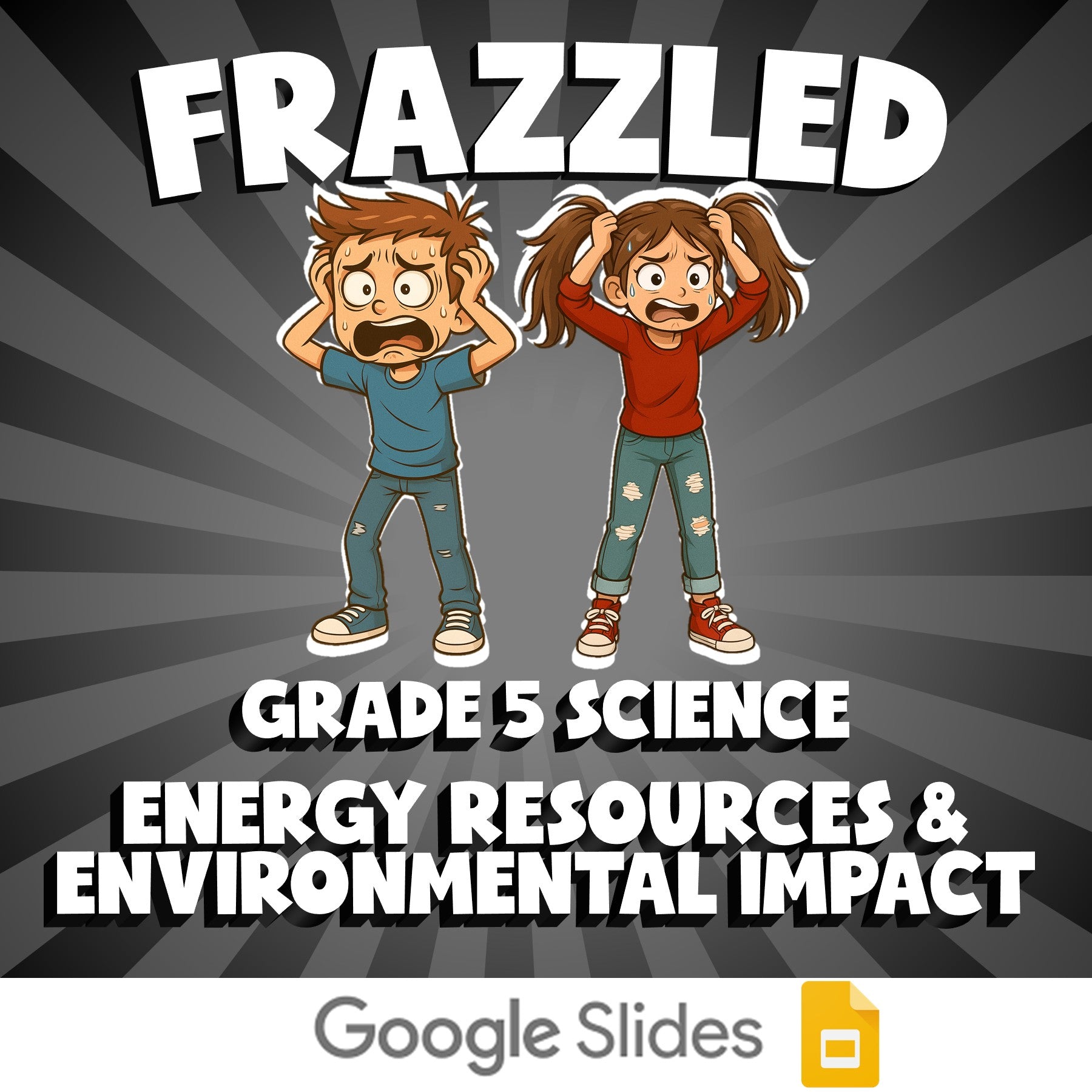 Energy Resources & Environmental Impact FRAZZLED Science Game - No Prep Grade 5
