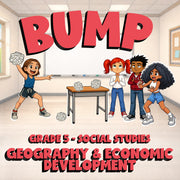 Geography & Economic Development BUMP Socials Game - No Prep Grade 5 Review