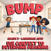 Use Context to Determine Meaning BUMP ELA Game - No Prep Grade 5 Review Activity