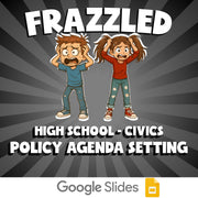 Policy Agenda Setting FRAZZLED Civics Game - No Prep Review Activity