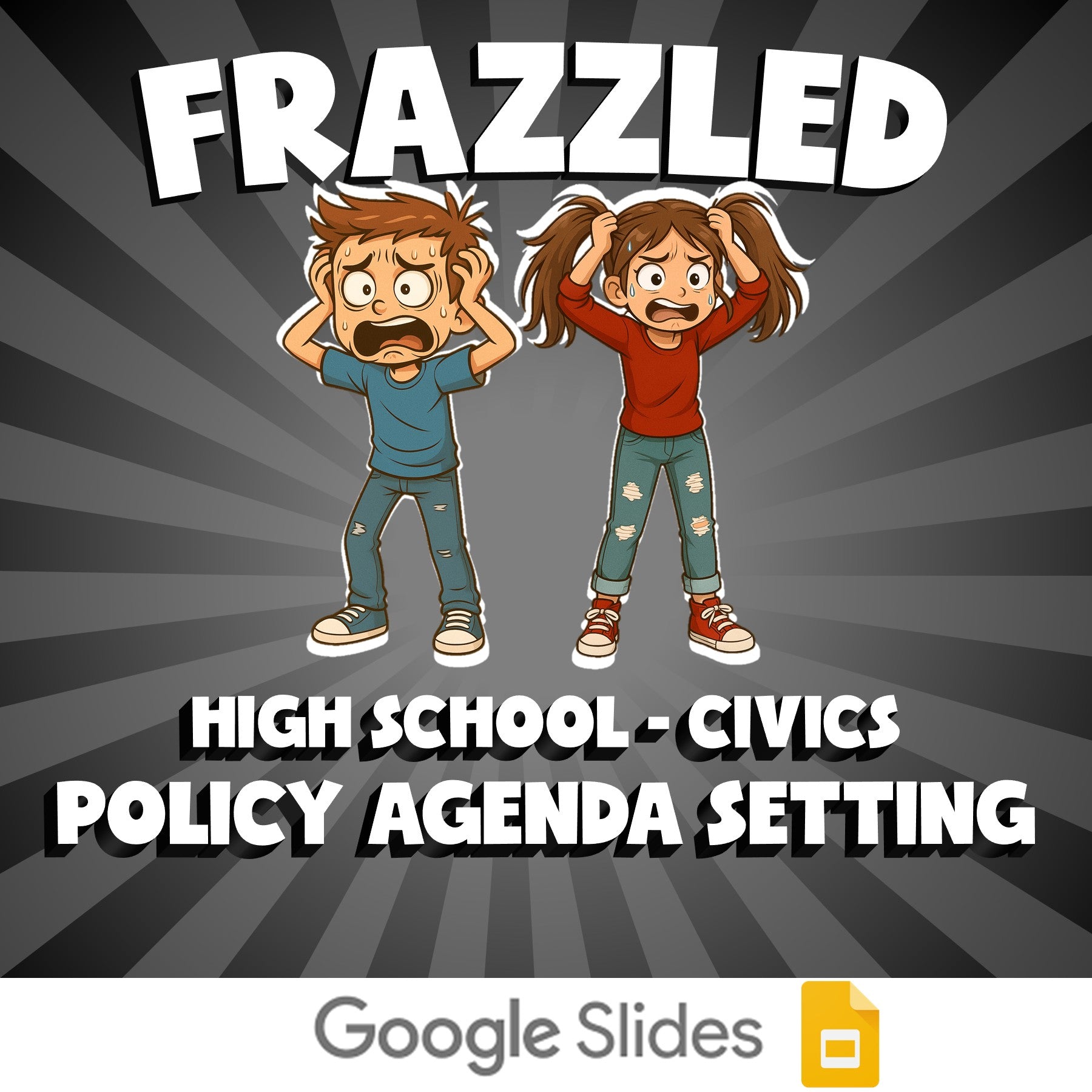 Policy Agenda Setting FRAZZLED Civics Game - No Prep Review Activity