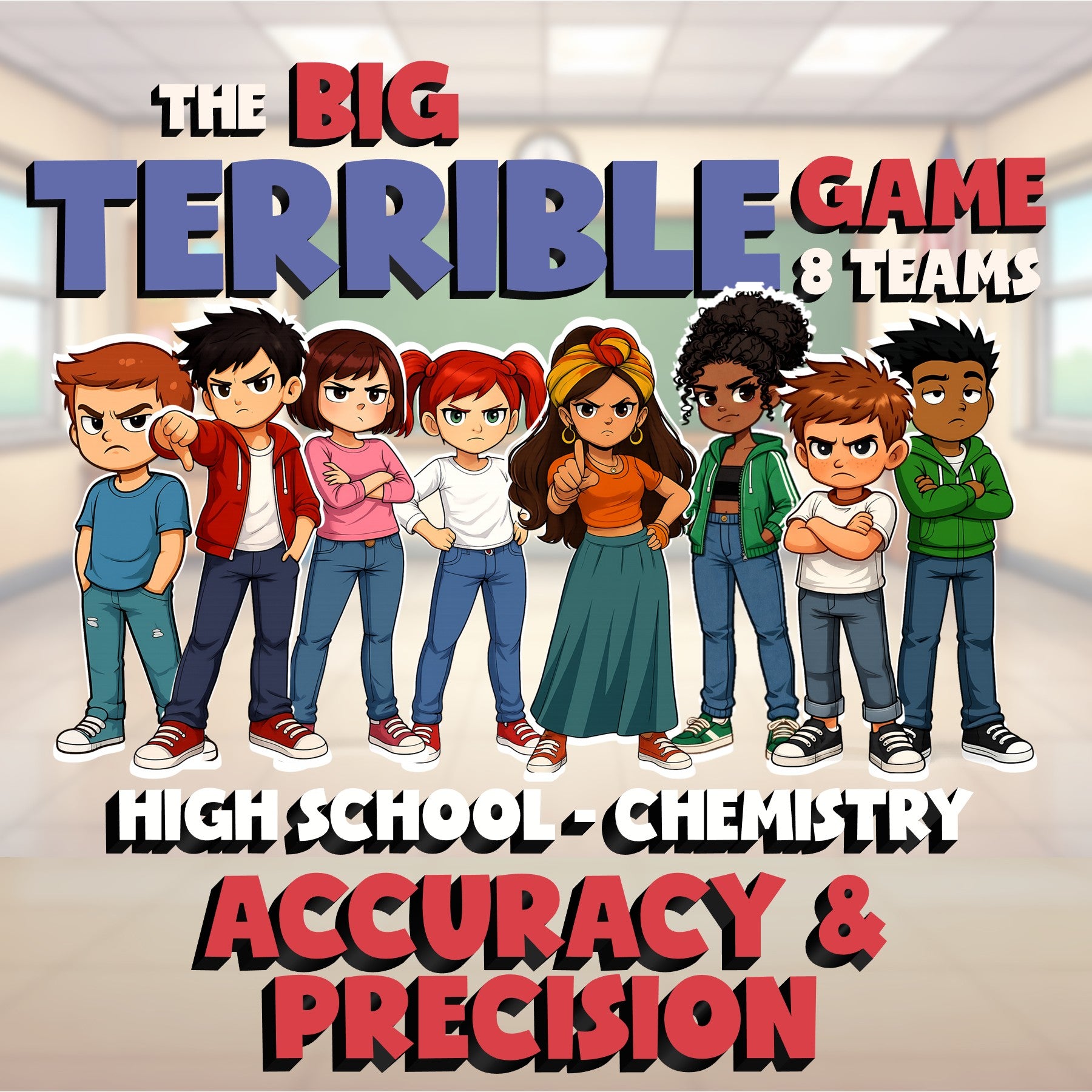 Accuracy & Precision BIG TERRIBLE GAME - No Prep Chemistry Science Review