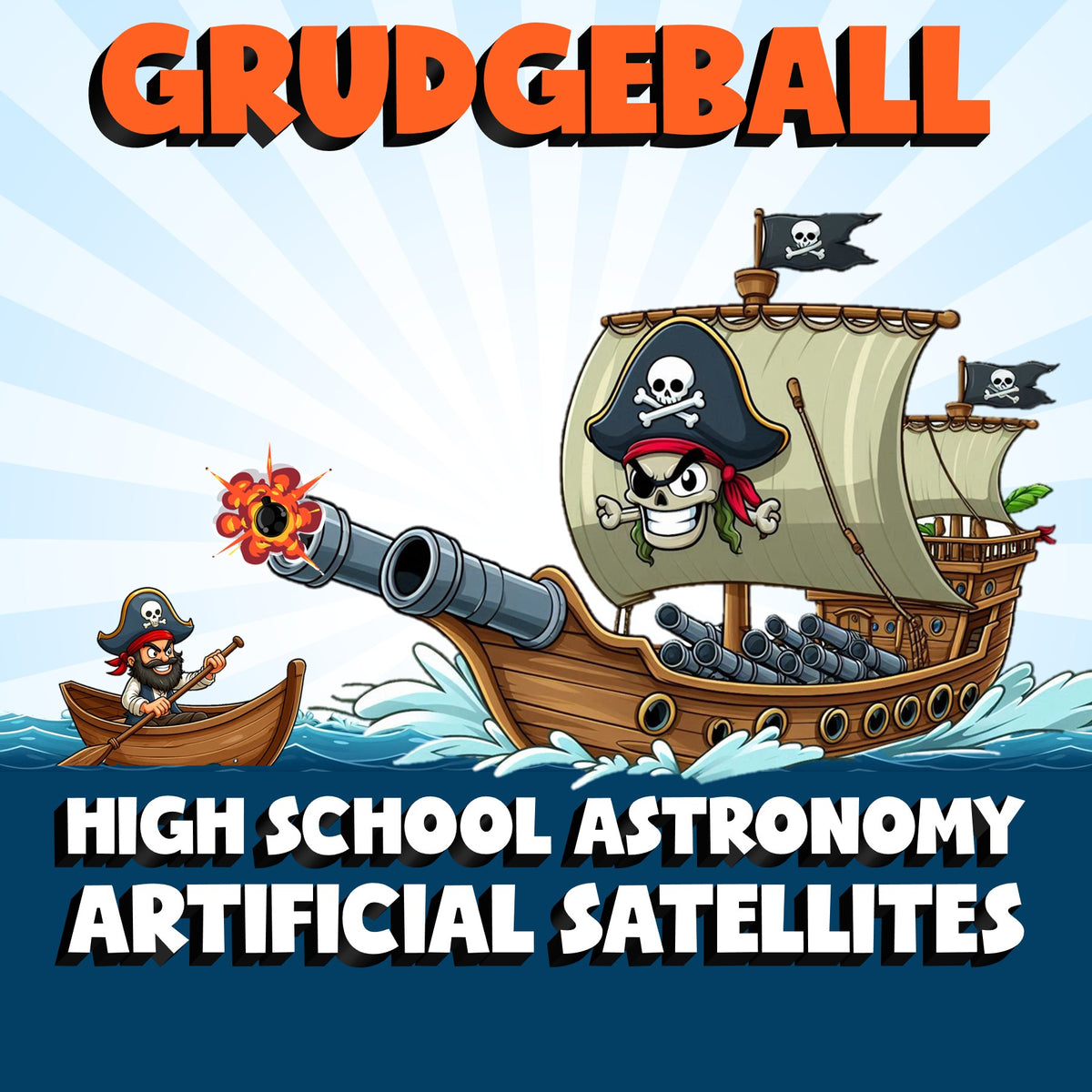 Artificial Satellites GRUDGEBALL Science Game - No Prep Astronomy Review