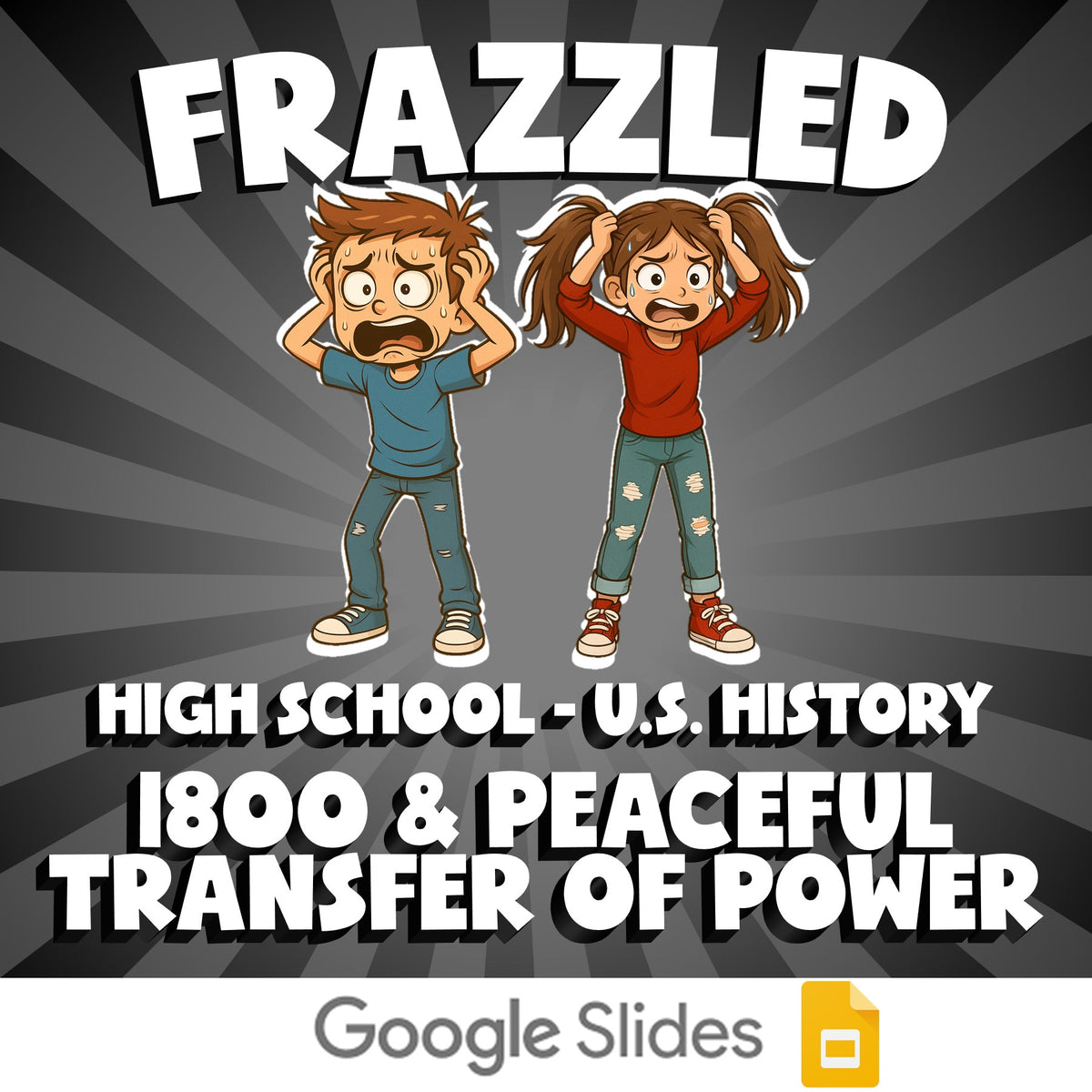 1800 & Peaceful Transfer of Power FRAZZLED U.S. History Game - No Prep Review