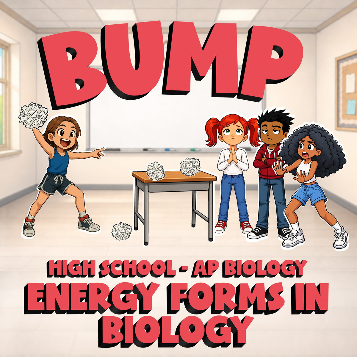 Energy Forms in Biology BUMP Science Game - No Prep AP Biology Review Activity