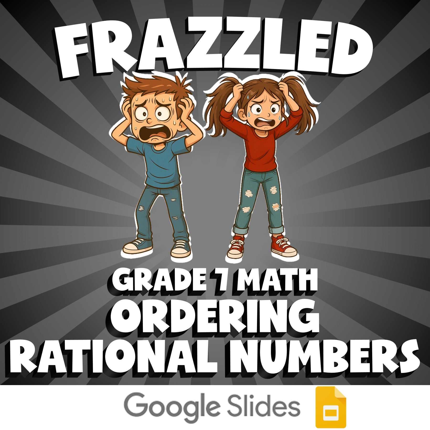 Ordering Rational Numbers FRAZZLED Math Game - No Prep Grade 7 Review Activity