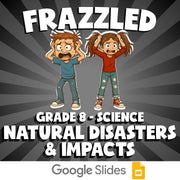 Natural Disasters & Impacts FRAZZLED Science Game - No Prep Grade 8 Review