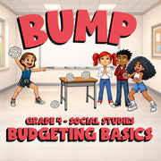 Budgeting Basics BUMP Socials Game - No Prep Grade 4 Review Activity