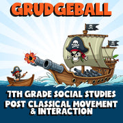Post Classical Movement & Interaction GRUDGEBALL Socials Game - No Prep Grade 7