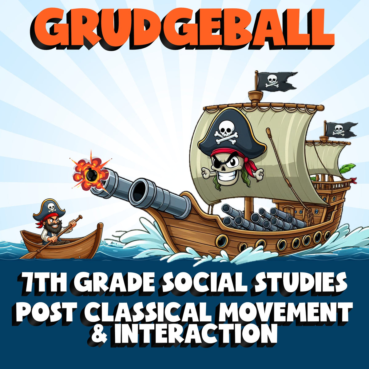 Post Classical Movement & Interaction GRUDGEBALL Socials Game - No Prep Grade 7